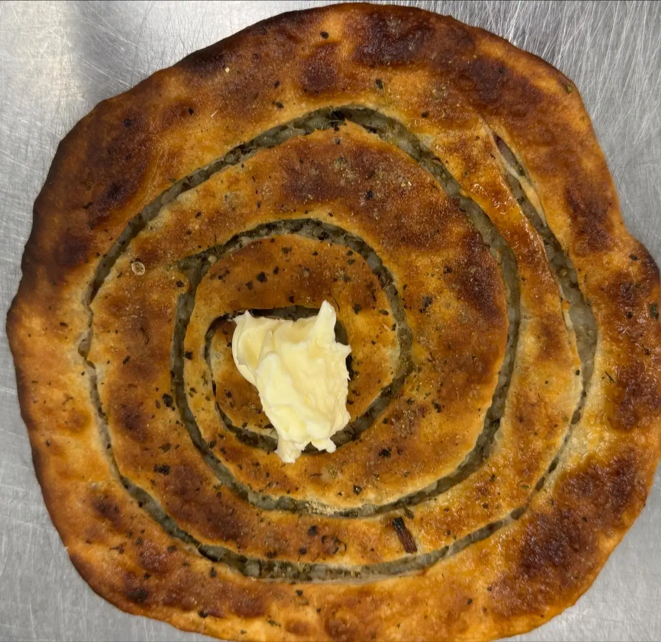 Aloo Kulcha at Amritsari Kulcha Point Winnipeg - Classic Potato Stuffed Bread